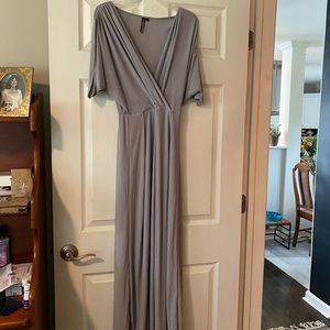 Grey bridesmaid dress